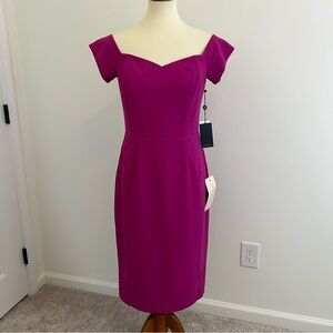 Adrianna Papell Pink Midi Dress Size 8